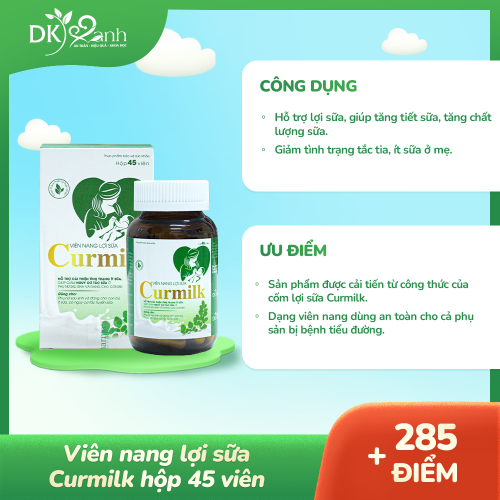 Viên nang lợi sữa Curmilk hộp 45 viên